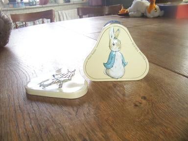 Beatrix Potter Jemima and the Fox blikken spaarpot 10cm, Ophalen of Verzenden, Gebruikt