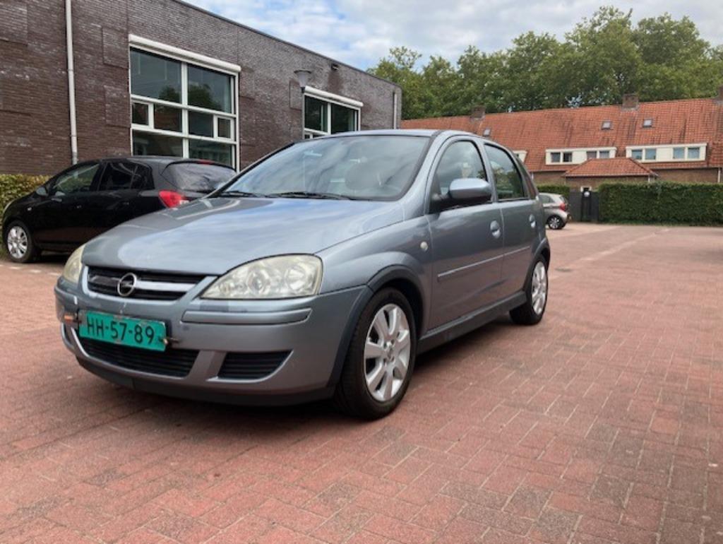 Opel Corsa 1.2 Twinport 5D 2006 Grijs AIRCO/APK/ONDERHOUD !!, Voorwielaandrijving, 4 cilinders, 1229 cc, Origineel Nederlands
