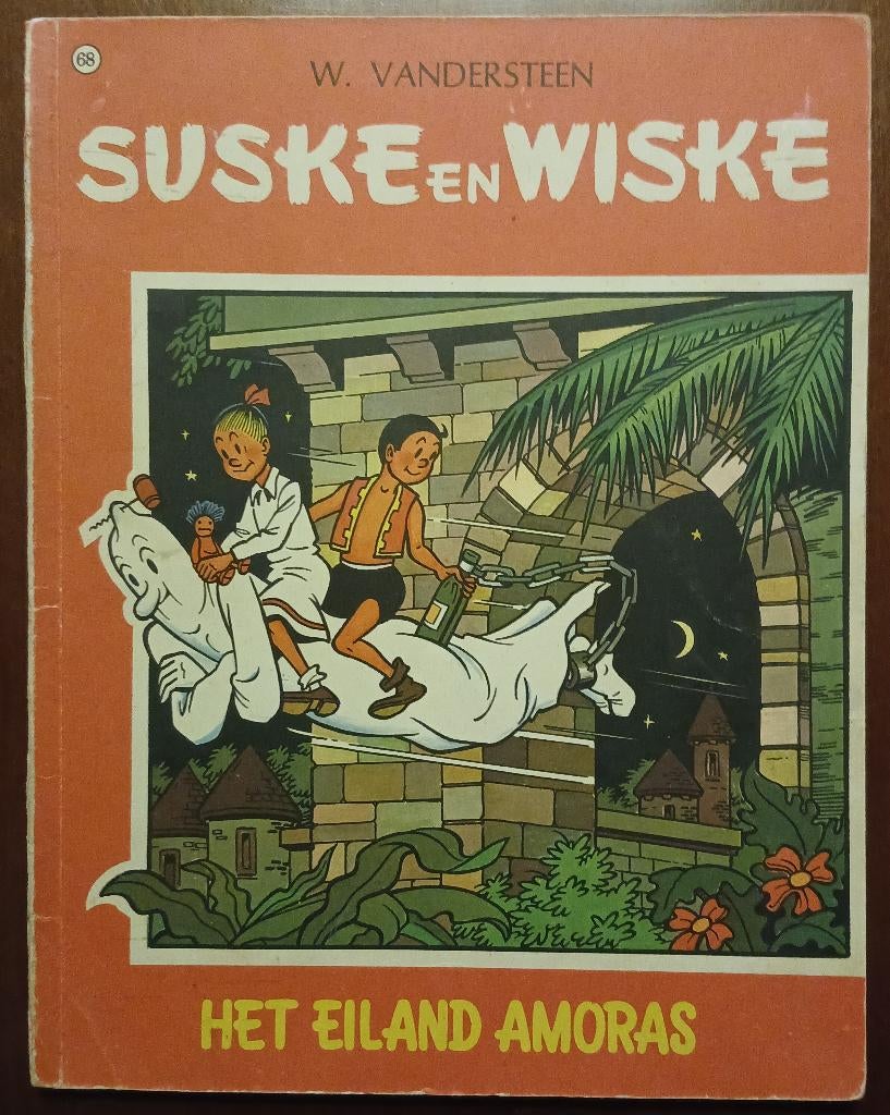 Suske en Wiske VK68 Het eiland Amoras 1ste druk, Boeken, Stripboeken, Willy Vandersteen, Eén stripboek, Ophalen, Gelezen