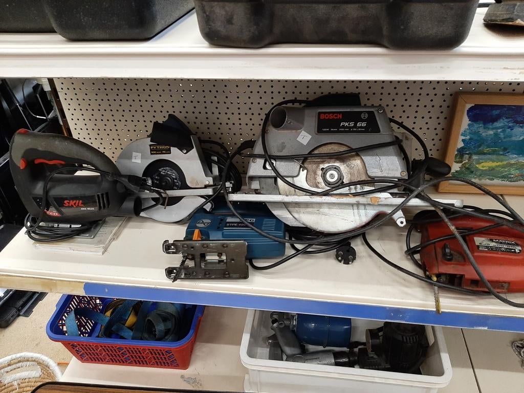 Diverse decoupeerzagen en cirkelzagen, Doe-het-zelf en Verbouw, Gereedschap | Zaagmachines, Decoupeerzaag, Minder dan 600 watt