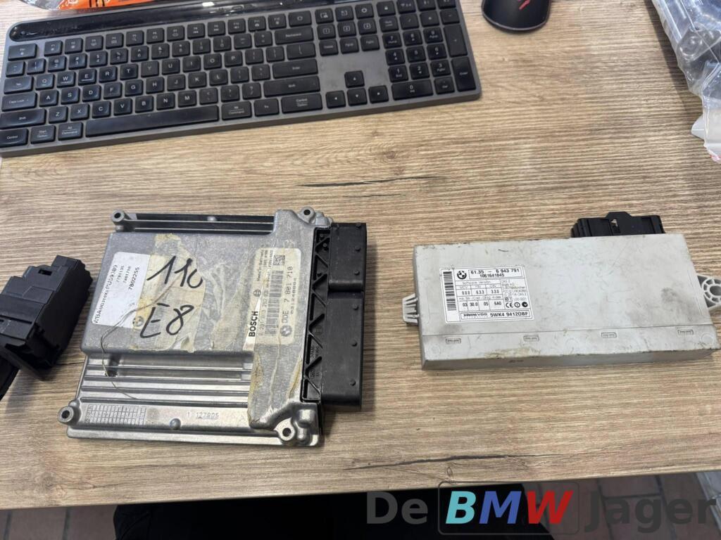 DDE module + CAS 2 + sleutel  BMW E87 E90 E91 7801710, Gebruikt, Ophalen of Verzenden, BMW, BMW