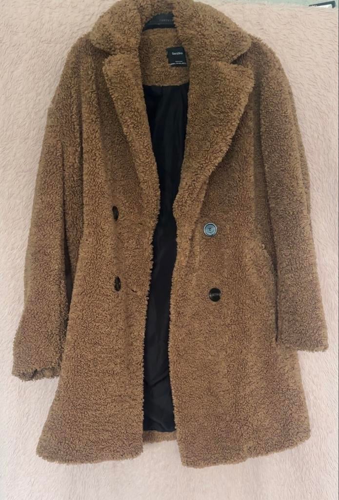 Teddy /fake fur jas /bontjas maat 38 40, Ophalen of Verzenden, Zo goed als nieuw, Maat 38/40 (M), Bruin