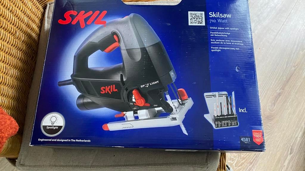 Skill 4581 decoupeerzaag machine nieuw in doos vaste prijs, Decoupeerzaag, Ophalen of Verzenden, Zo goed als nieuw, 30 tot 70 mm