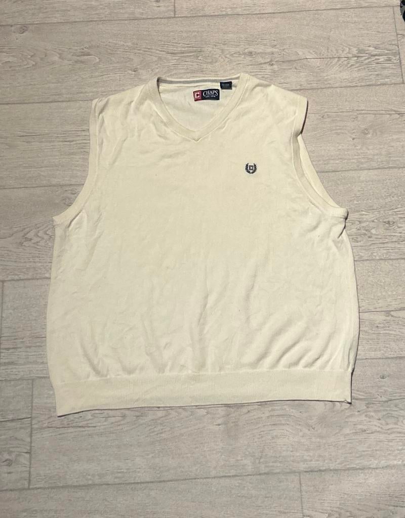 Chaps Ralph Lauren spencer / trui zonder mouwen – maat Xl, Verzenden, Zo goed als nieuw, Maat 56/58 (XL), Beige