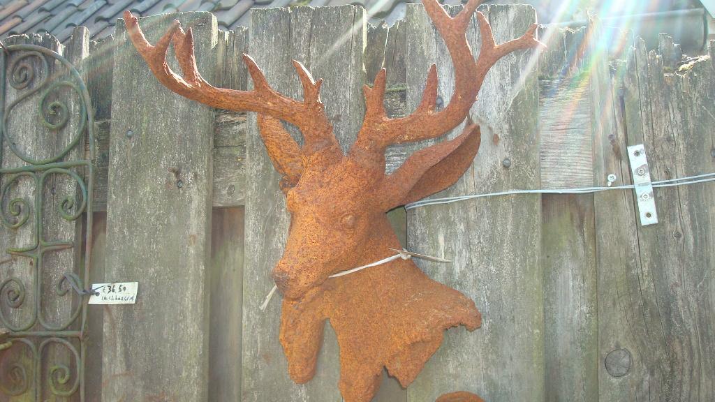 hert gietijzer wanddecoratie, Ophalen of Verzenden, Nieuw