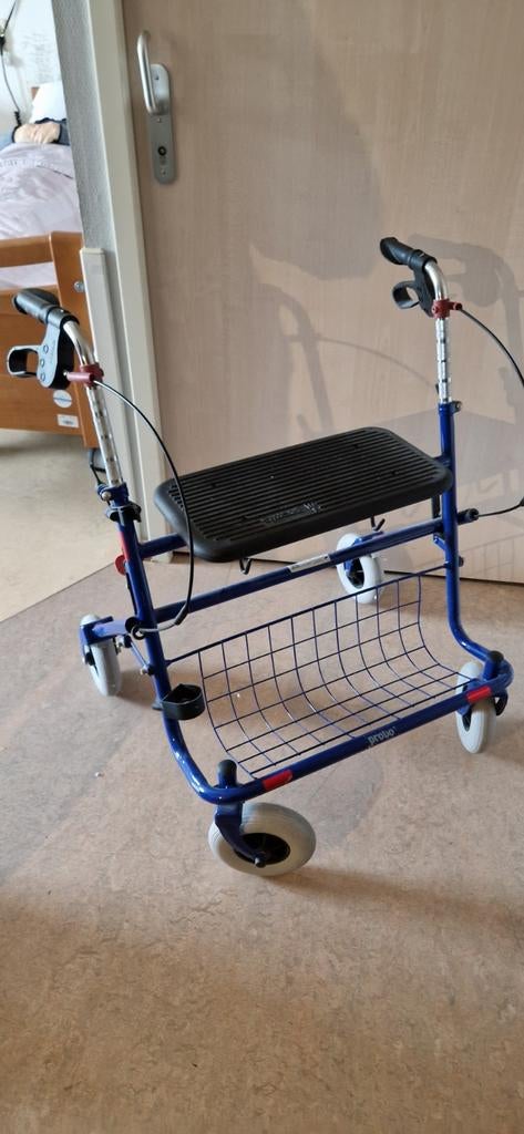 Rollator Provo basic XL blauw 2de Generatie, Diversen, Rollators, Gebruikt, Lichtgewicht, Ophalen