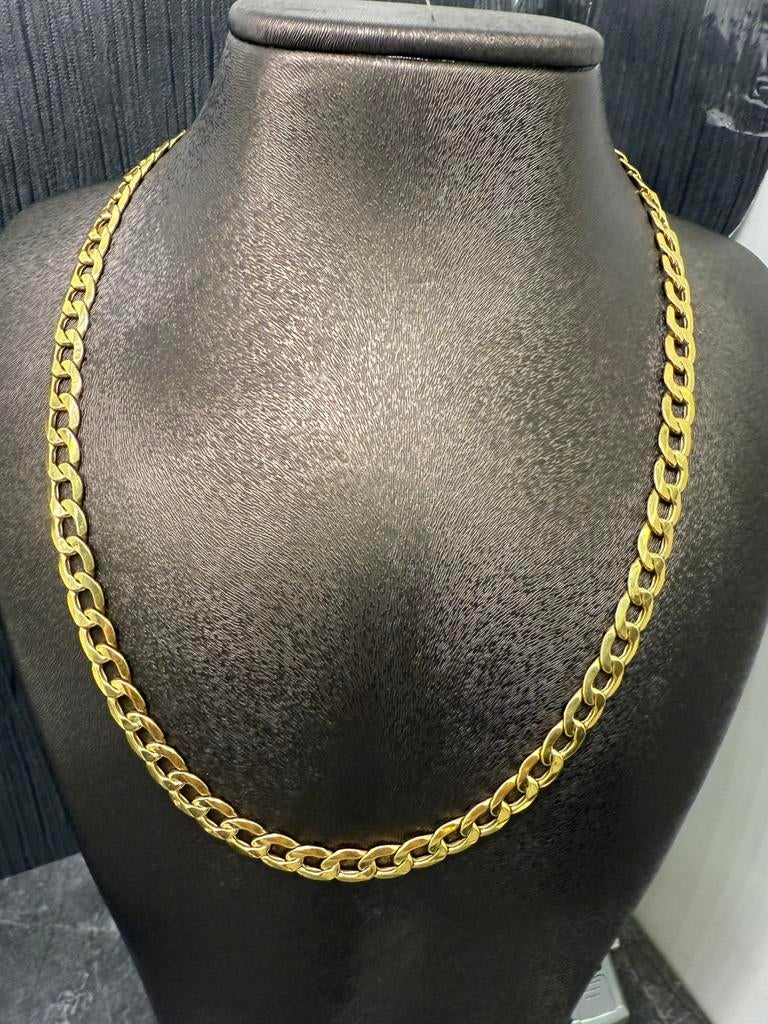 Prachtige 14 karaats gouden cuban schakel ketting, Ophalen of Verzenden, Nieuw, Goud