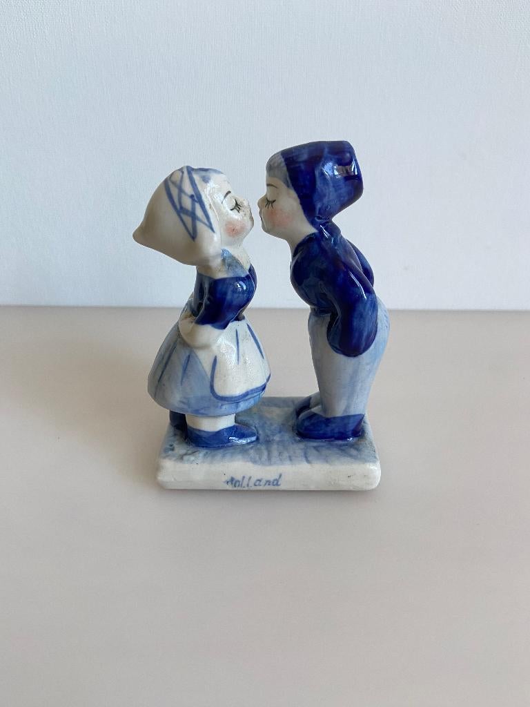 Boer en Boerin delfst blauw holland, Verzamelen, Ophalen of Verzenden, Gebruikt