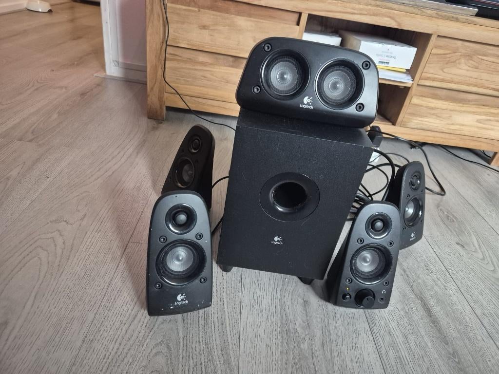 Logitech Suround Speakers 5.1, Gebruikt, Complete surroundset, Minder dan 60 watt, Ophalen