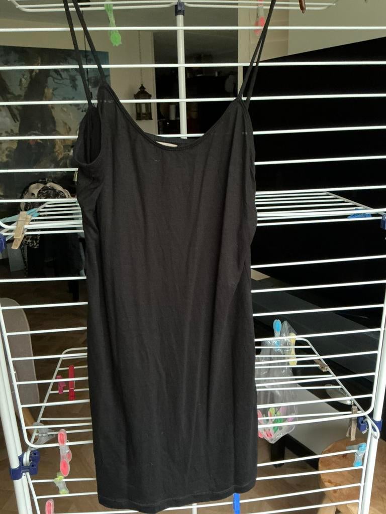 Zwart topje,zwart hemd,Hunza lang hemd mt M,viscose top, Kleding | Dames, Ophalen, Zo goed als nieuw, Zwart, Zonder mouw