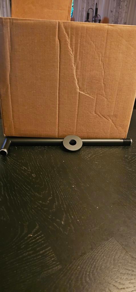 Nobili douche muurarm 350mm mat zwart AD138/44BM, Ophalen of Verzenden, Nieuw, Douche