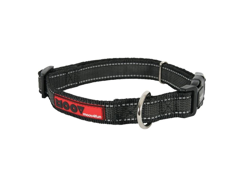 ZOLUX Moov Nylon Halsband Zwart Nekomtrek 36-47 cm KOOPJE!!!, Ophalen of Verzenden, Nieuw