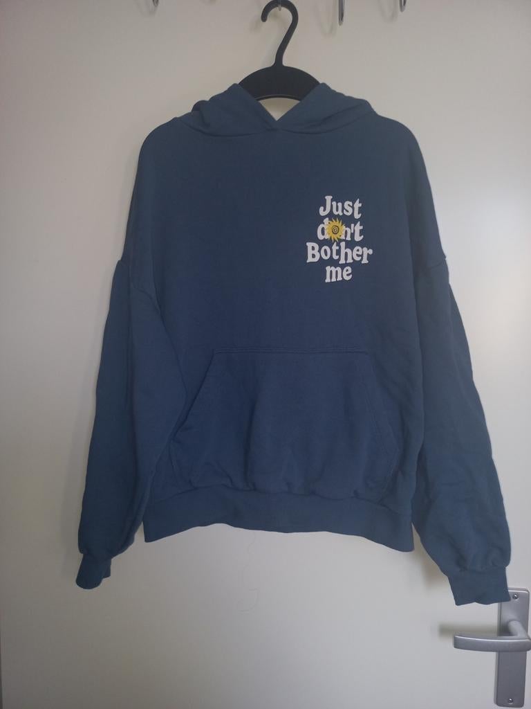 Mooie Hoodie van Pull&Bear- XS - Grote print op rug, Blauw, Ophalen of Verzenden, Zo goed als nieuw, Pull & Bear