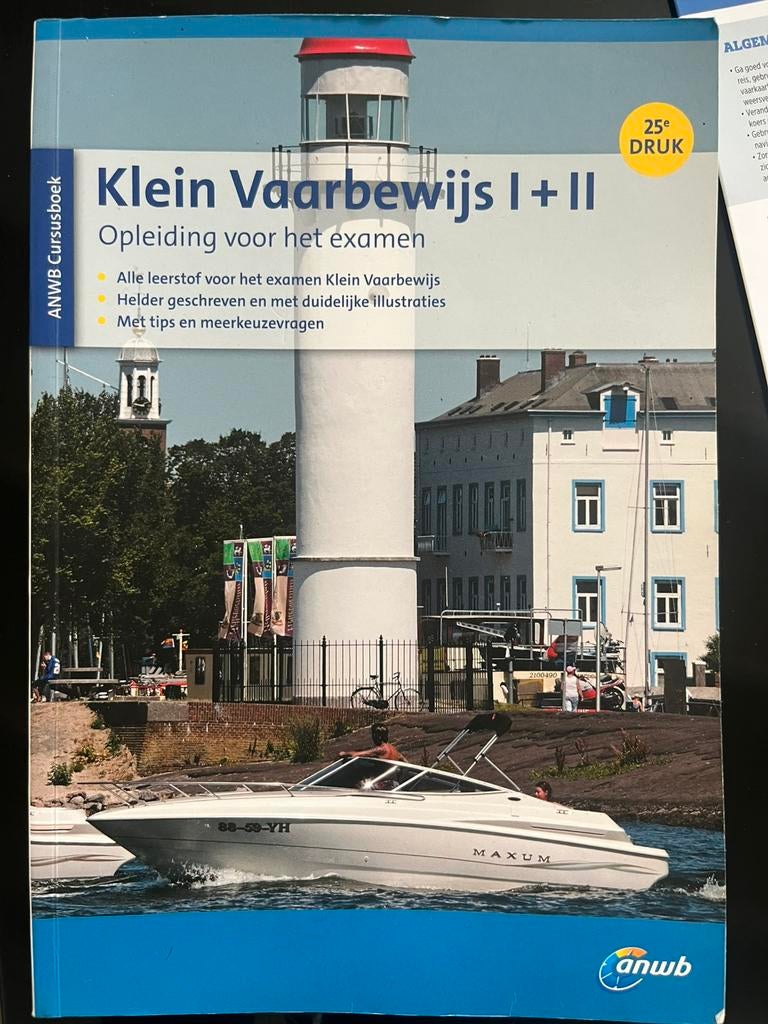 Vaarbewijs 1 + 2 boek, ANWB, Boeken, Ophalen of Verzenden, Zo goed als nieuw, Autotechniek