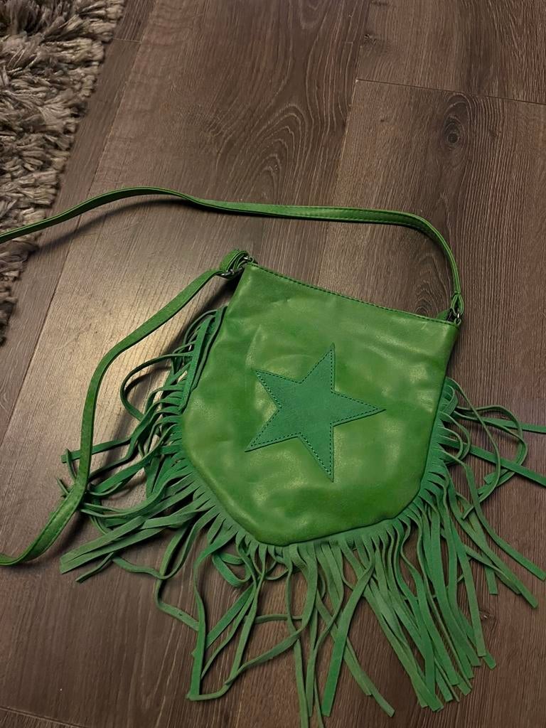 tasje groen, Sieraden, Tassen en Uiterlijk, Tassen | Damestassen, Ophalen, Zo goed als nieuw, Groen, Schoudertasje