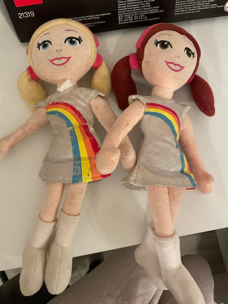 Set van 2 k3 Knuffelpoppen, Ophalen of Verzenden, Gebruikt, Overige typen