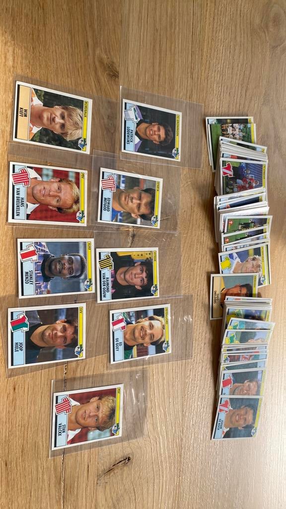 83 x panini voetbal 91 met oa menzo en van Breukelen, Ophalen of Verzenden, Zo goed als nieuw, Poster, Plaatje of Sticker