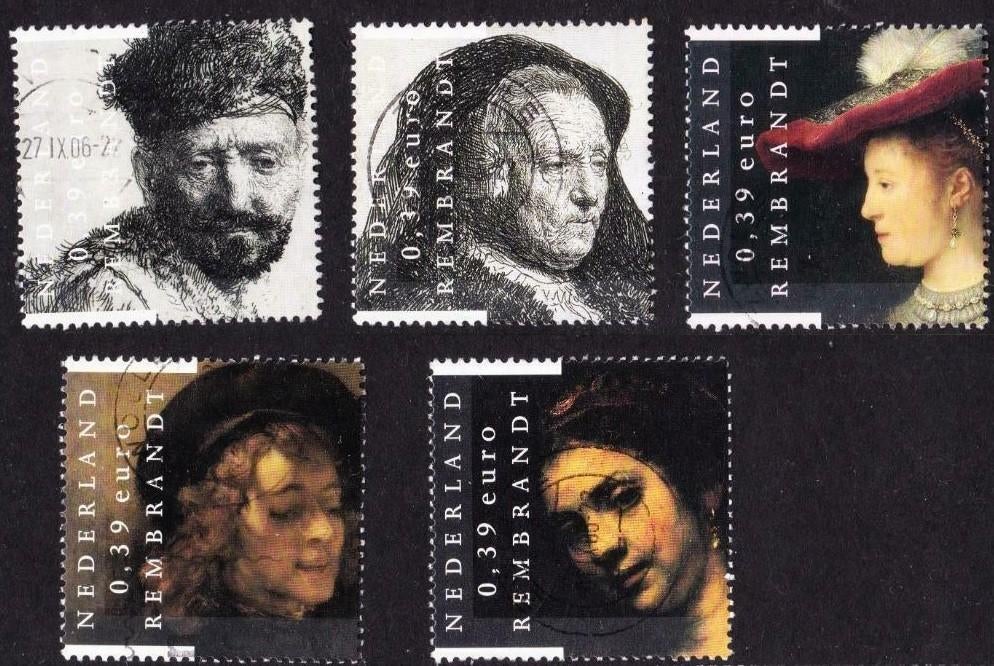 Rembrandt, Verzenden, Na 1940, Gestempeld