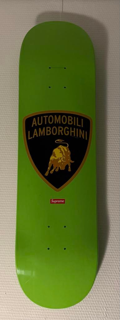 Lamborghini x Supreme skateboard deck, Ophalen of Verzenden, Zo goed als nieuw, Skateboard