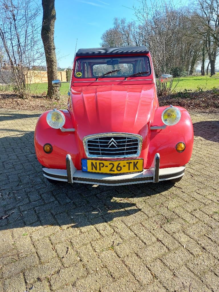 Citroën 2CV special 1985 Rood  vraagprijs, Auto's, Citroën, Voorwielaandrijving, 602 cc, 29 pk, Origineel Nederlands