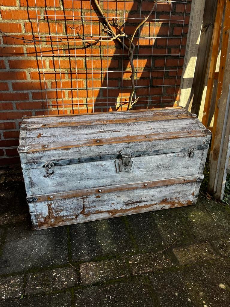 Oude dekenkist, Ophalen, Gebruikt, 50 tot 100 cm, 75 tot 100 cm