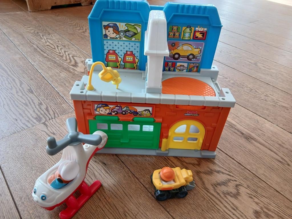 Fisher-Price Little People Wheelies Stow 'n Tow Garage, Ophalen of Verzenden, Gebruikt, Speelset