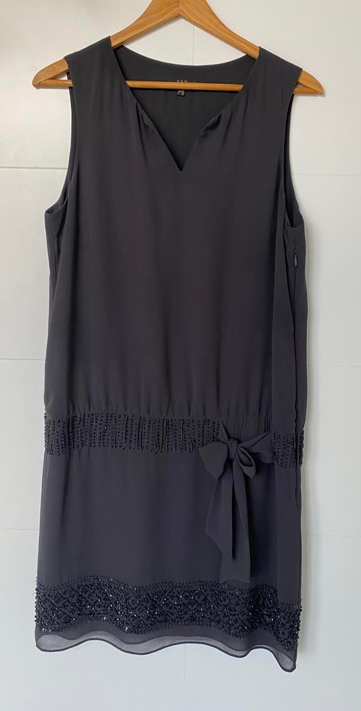 Mooie aubergine kleurige jurk van 123 mt 38/40, Ophalen of Verzenden, Zo goed als nieuw, Maat 38/40 (M), Boven de knie