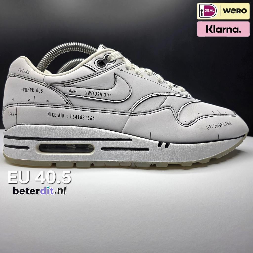 Nike Air Max 1 'Tinker Schematic'
Maat: 40.5, Kleding | Heren, Schoenen, Nike air max, Wit, Ophalen of Verzenden, Nike