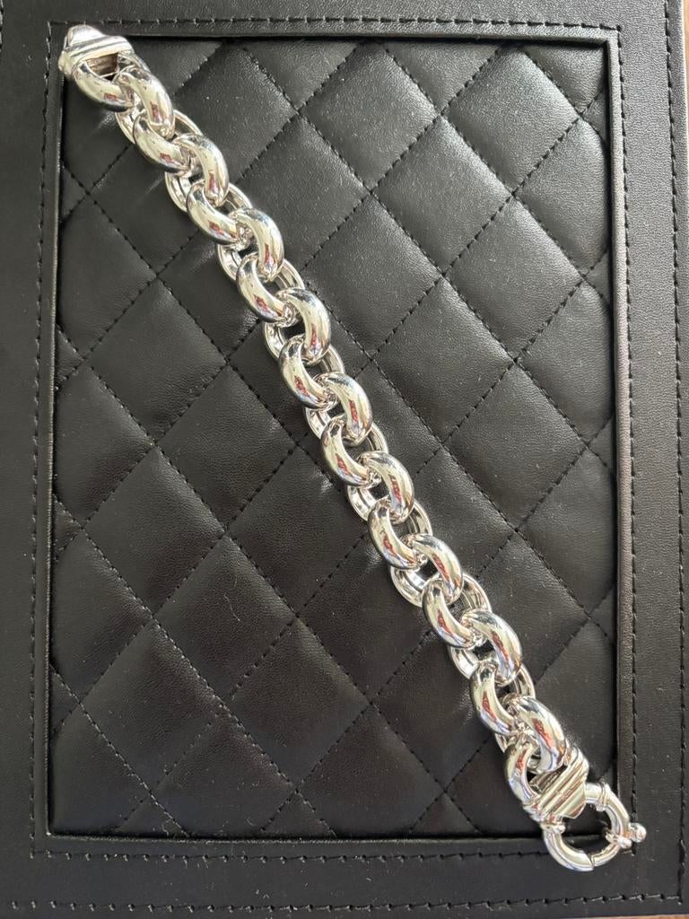 IN PRIJS VERLAAGD!Zilveren (925) Jasseron armband, Sieraden, Tassen en Uiterlijk, Armbanden, Ophalen of Verzenden, Zo goed als nieuw