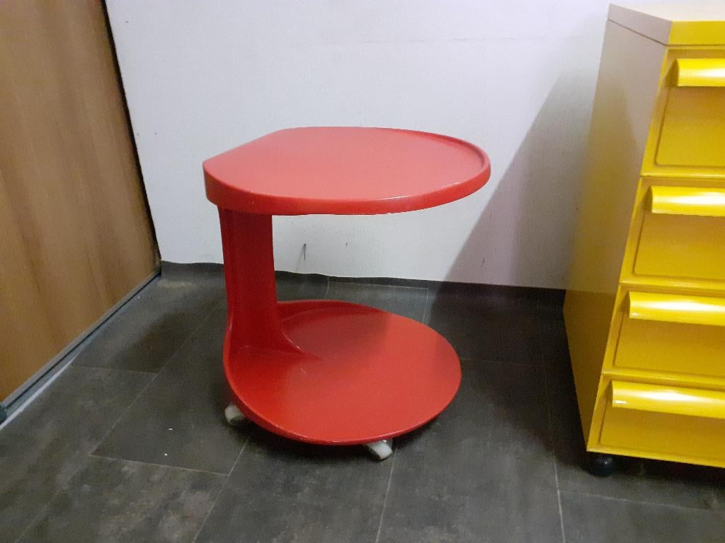 Opal design kunststof jaren 70 space age bijzet tafel retro, Gebruikt, ?, Opal, ?