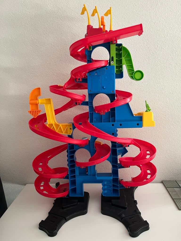 Racebaan met 2 auto's - Fisher-Price, Zelf te bouwen, Handmatig, Ophalen, Overige merken