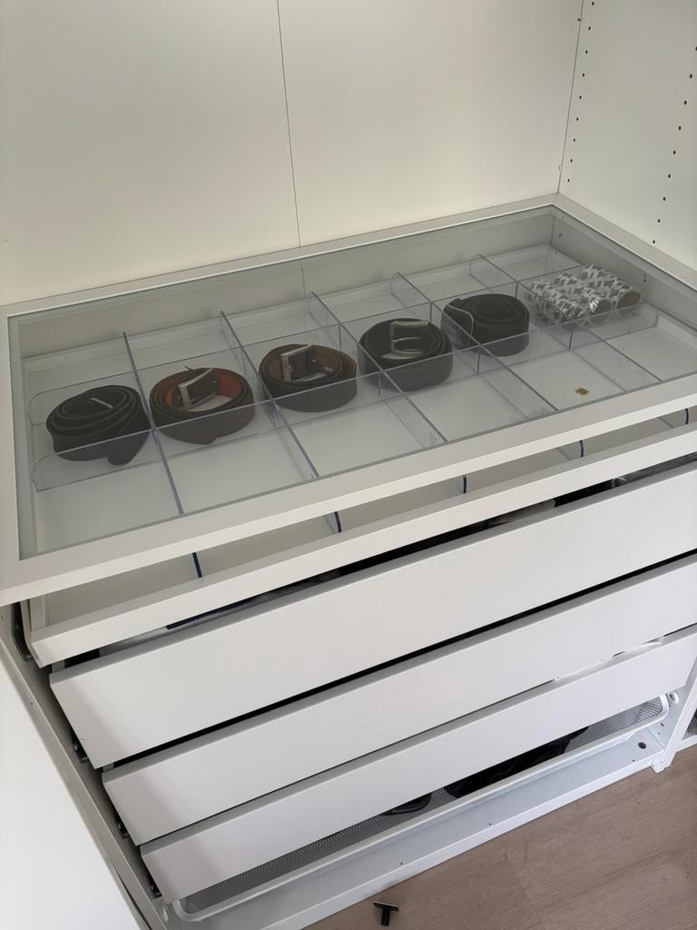 Komplement Pax IKEA glasplank wit 58 x 100, Ophalen, Gebruikt, 50 tot 100 cm, Minder dan 100 cm