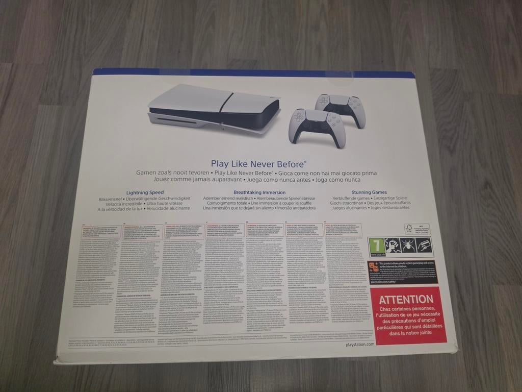 Nieuwe  PS5 Slim Disc Editie 1TB+Garantie 2x🎮 LEES GOED!, Spelcomputers en Games, Playstation 5, Playstation 5 Europe, Ophalen of Verzenden