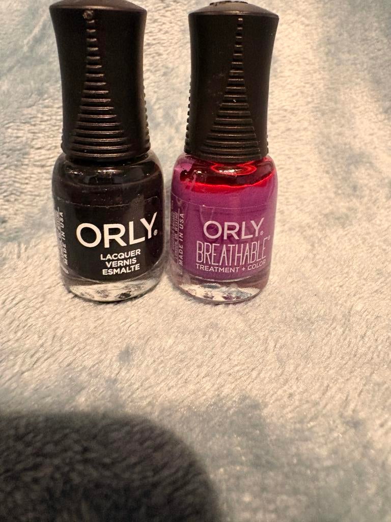 Orly Nagellak - Set van 2 (Zwart & Paars), Zwart, Nieuw, Ophalen of Verzenden, Handen en Nagels