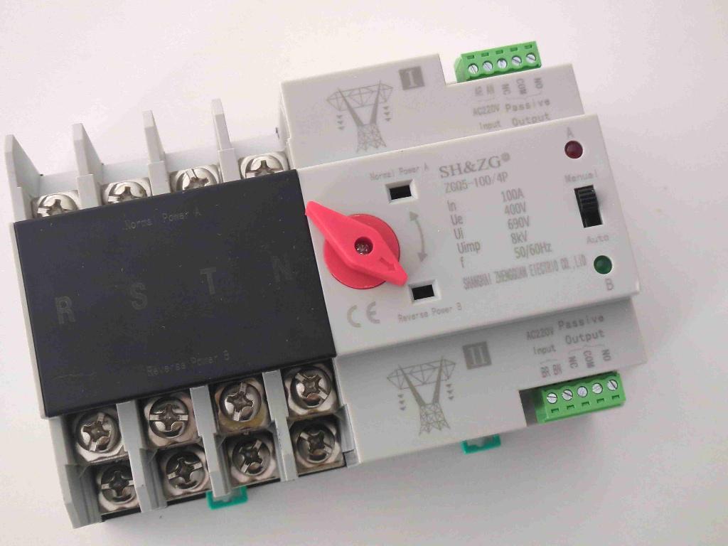 ATS (automatic transfer switch) 4-polig 100A, Ophalen of Verzenden, Zo goed als nieuw, Schakelaar