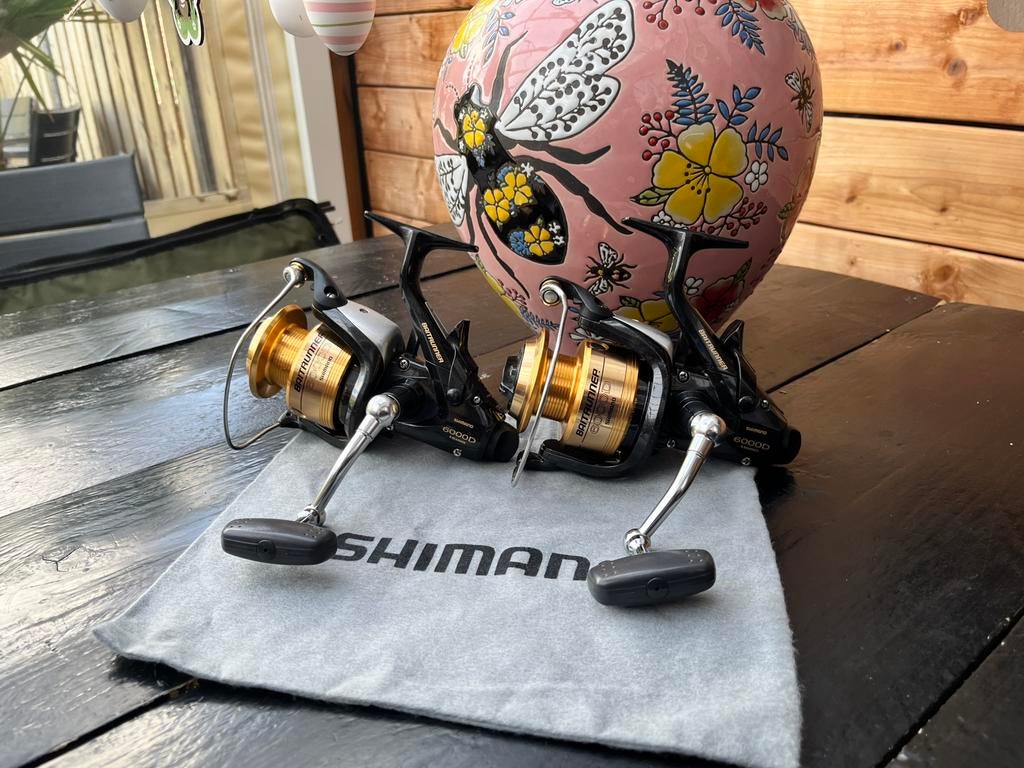 Shimano 6000 D baitrunners, Ophalen, Gebruikt, Molen
