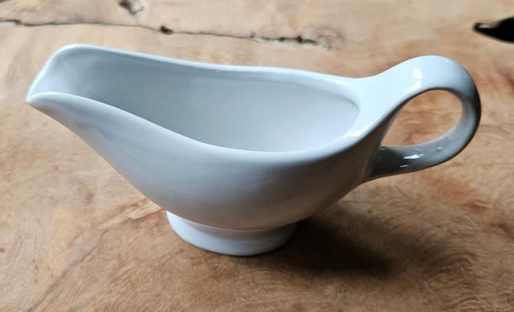 Juskom Porselein wit, type AM/63, zeer gave vintage, 15x7x5!, Overige typen, Nieuw, Ophalen of Verzenden, Overige stijlen