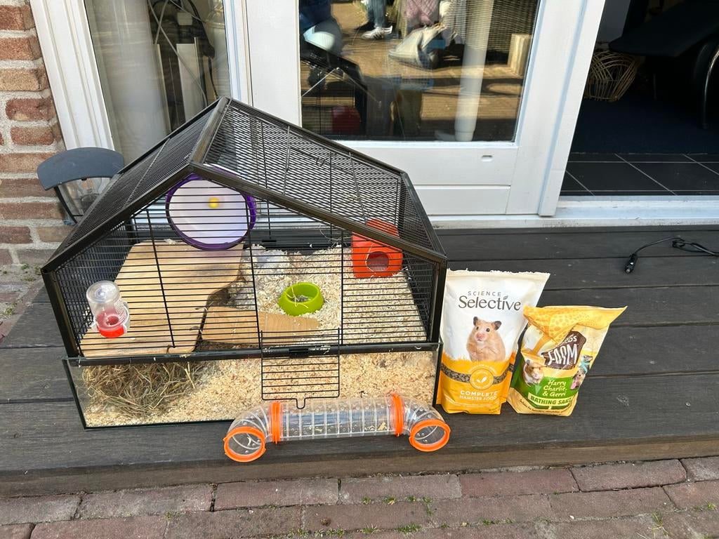 Hamsterkooi, Dieren en Toebehoren, Ophalen, Gebruikt, Voerbakje