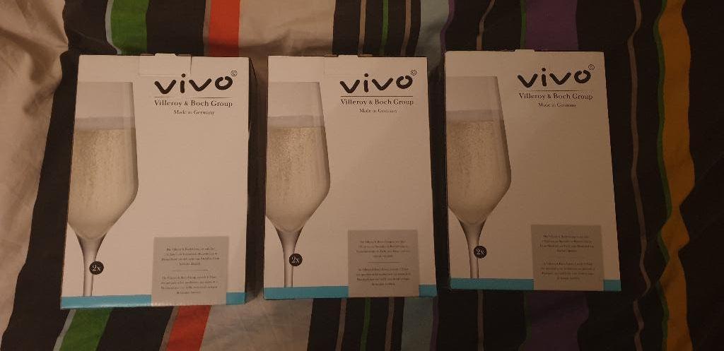 VIVO Villeroy&Boch Albert Heijn AH Champagneglazen, Huis en Inrichting, Keuken | Servies, Ophalen, Glas of Glazen, Nieuw, Glas