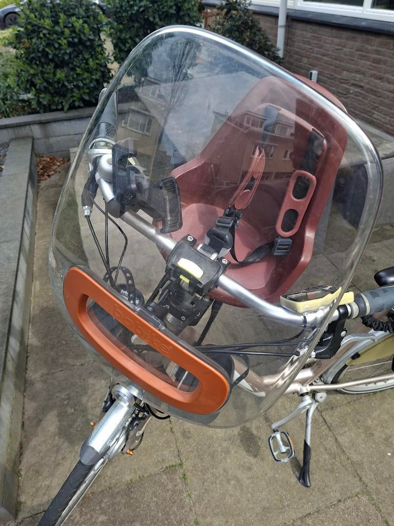 BoBike One Mini fietszitje voorop, Fietsen en Brommers, Ophalen, Gebruikt, Voetsteuntjes, BoBike