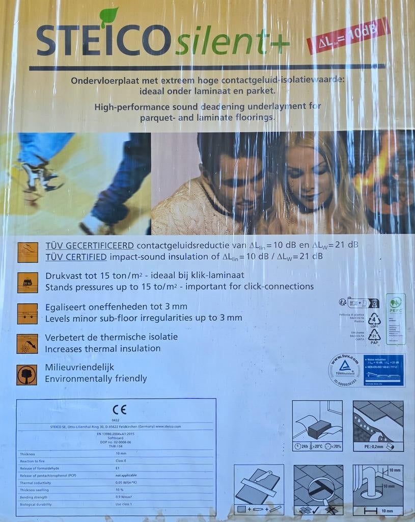 Steico ondervloer, Ophalen, Overige materialen, 30 cm of meer, 50 tot 150 cm