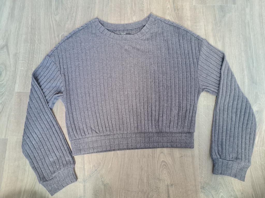 Hollister Cropped Ribbed Trui Maat S, Gilly Hicks, Ophalen of Verzenden, Zo goed als nieuw, Maat 36 (S)