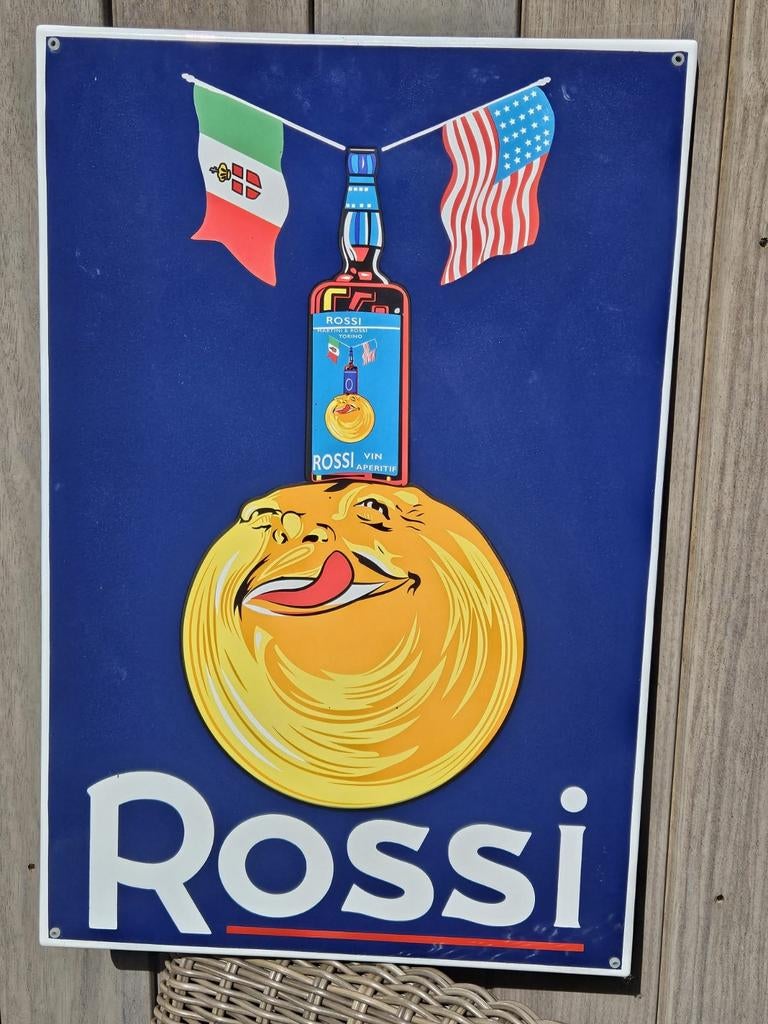 Emaille bord Rossi nieuw, Ophalen of Verzenden, Nieuw, Reclamebord