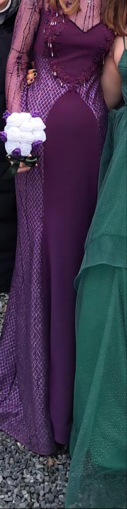 Paarse zeemeermin galajurk maat 36/38, Ophalen of Verzenden