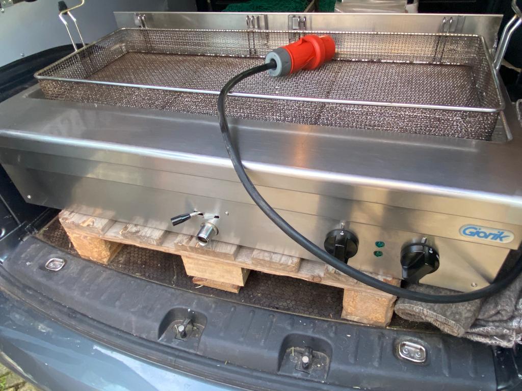 Giorik oliebollen friteuse - vis frituur -oliebollenbak 10kW, Ophalen, Gebruikt