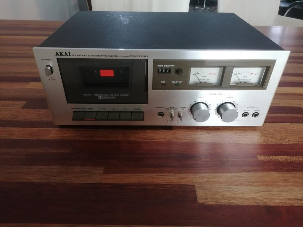Akai CS-703D, Ophalen, Enkel, Akai, Tape counter
