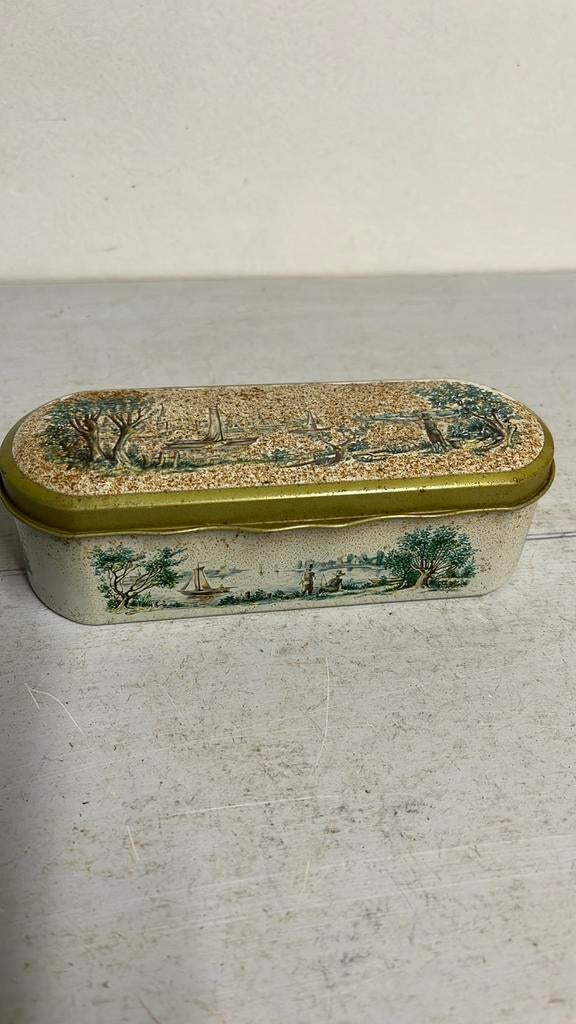 Antiek theelepeltjes blik Egels theehuis zeventiende eeuw, Verzamelen, Blikken, Ophalen of Verzenden, Gebruikt, Overige