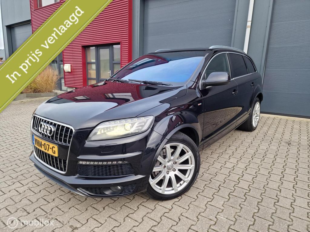 Audi Q7 3.0 TDI / grijs kenteken / BTW auto / 3500kg trekg., Automaat, Gebruikt, Zwart, Bedrijf