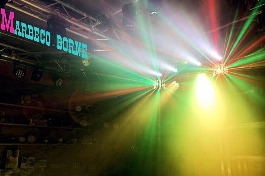 LED ShowBar 2x PAR 6x 4in1 2xButterfly, Laser, Stroboscoop, Geluidgestuurd, Nieuw, Info@marbeco.nl, BeamZ