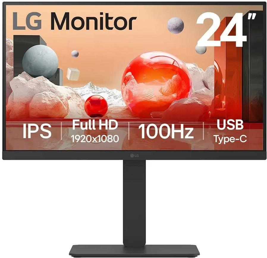 LG 24BA650 Zwart Monitor, Computers en Software, Monitoren, Gaming, Full HD, Ophalen of Verzenden, Zo goed als nieuw